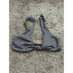Acacia Spain Bikini Top in Timeless Navy Stripe